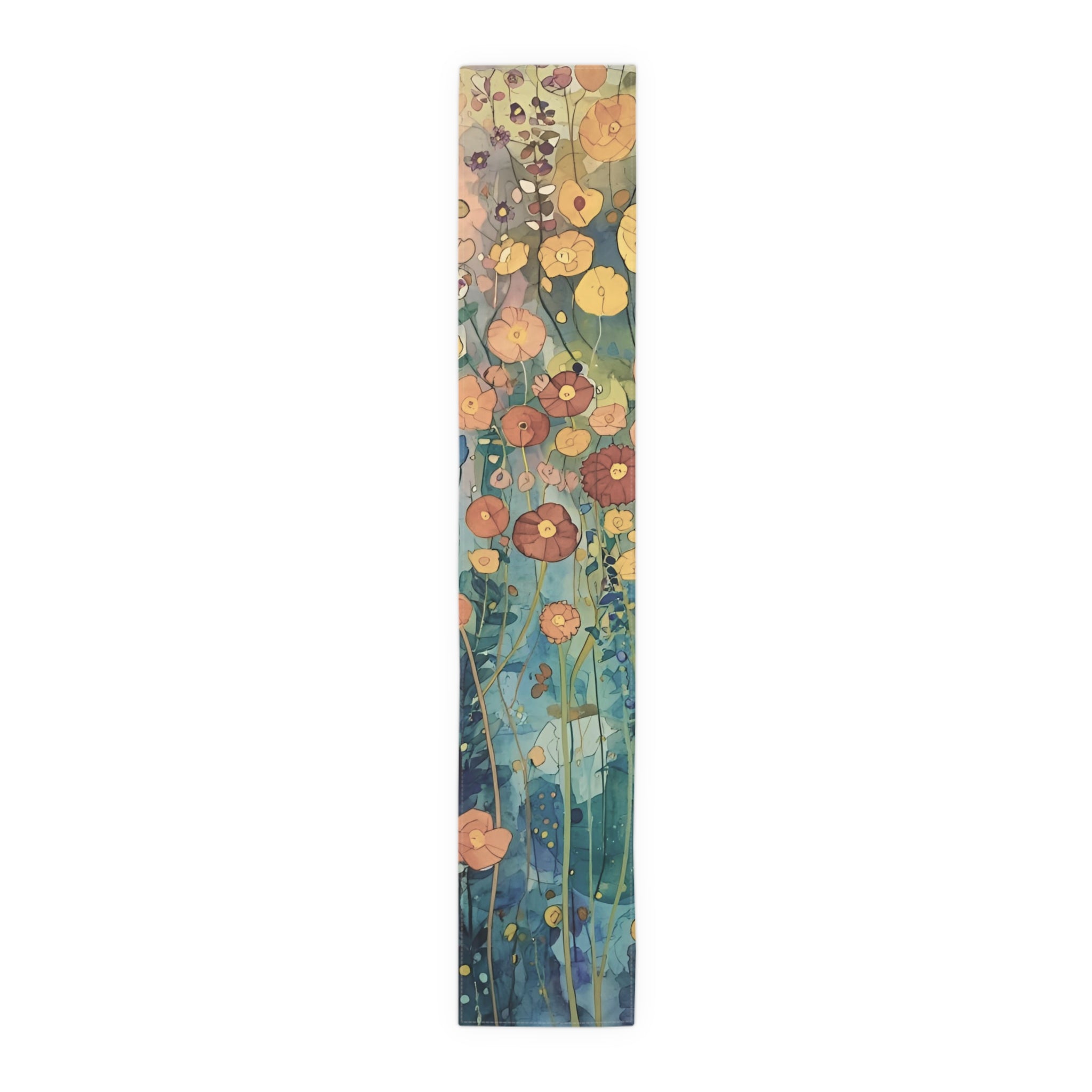 Vibrant Floral Table Runner, Vibrant Cotton & Poly Table Decor, Perfect for Home Decor, Weddings, and Gatherings - Rosetta Creative Boutique